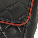Chanel Medium Single Flap Bag Black Quilted Lambskin With 24K Gold-Plated Hardware