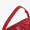 Chanel Caviar Rouge Quilted Leather French Riviera Hobo Bag