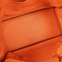 Hermès Birkin 40 In Orange Clemence With Palladium Hardware