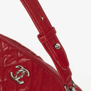 Chanel Caviar Rouge Quilted Leather French Riviera Hobo Bag