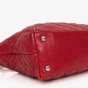 Chanel Caviar Rouge Quilted Leather French Riviera Hobo Bag