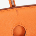 Hermès Birkin 40 In Orange Clemence With Palladium Hardware