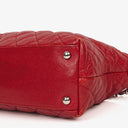 Chanel Caviar Rouge Quilted Leather French Riviera Hobo Bag