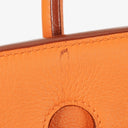 Hermès Birkin 40 In Orange Clemence With Palladium Hardware