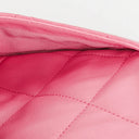 Chanel Pink SIngle Flap Bag Quilted Leather With Champaigne Gold-Tone Hardware