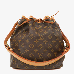 Louis Vuitton Petit Noe Monogram Canvas Shoulder Bag