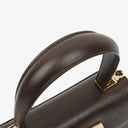 Salvatore Ferragamo Brown Iconic Top Handle Bag
