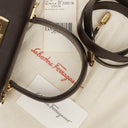 Salvatore Ferragamo Brown Iconic Top Handle Bag