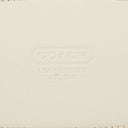 Coach Woven And White Leather Handbag