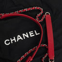 Chanel Caviar Rouge Quilted Leather French Riviera Hobo Bag