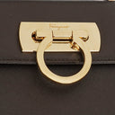 Salvatore Ferragamo Brown Iconic Top Handle Bag