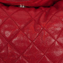 Chanel Caviar Rouge Quilted Leather French Riviera Hobo Bag
