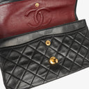 Chanel Vintage Small Classic Double Flap Bag Black Quilted Lambskin 24K Gold-Plated Hardware