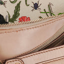 Gucci Canvas Floral Flora Bamboo Ring Hobo Bag