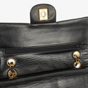 Chanel Vintage Small Classic Double Flap Bag Black Quilted Lambskin 24K Gold-Plated Hardware