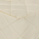 Chanel Medium Classic White Fabric Single Flap Bag With 24K Gold-Plated Hardware
