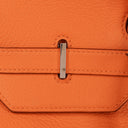 Hermès Birkin 40 In Orange Clemence With Palladium Hardware