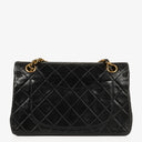 Chanel Vintage Small Classic Double Flap Bag Black Quilted Lambskin 24K Gold-Plated Hardware