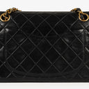 Chanel Vintage Small Classic Double Flap Bag Black Quilted Lambskin 24K Gold-Plated Hardware