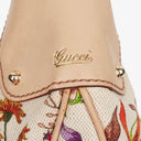 Gucci Canvas Floral Flora Bamboo Ring Hobo Bag