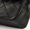 Chanel Vintage Small Classic Double Flap Bag Black Quilted Lambskin 24K Gold-Plated Hardware