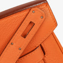 Hermès Birkin 40 In Orange Clemence With Palladium Hardware