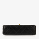 Chanel Vintage Small Classic Double Flap Bag Black Quilted Lambskin 24K Gold-Plated Hardware