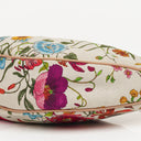 Gucci Canvas Floral Flora Bamboo Ring Hobo Bag
