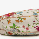 Gucci Canvas Floral Flora Bamboo Ring Hobo Bag