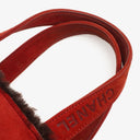 Chanel Suede Shearling Fur Red Handbag