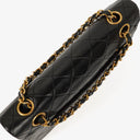 Chanel Vintage Small Classic Double Flap Bag Black Quilted Lambskin 24K Gold-Plated Hardware