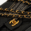 Chanel Vintage Small Classic Double Flap Bag Black Quilted Lambskin 24K Gold-Plated Hardware