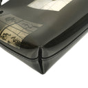 Chanel Black Vinyl Maison Window Print Shoulder Bag