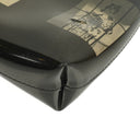 Chanel Black Vinyl Maison Window Print Shoulder Bag