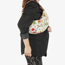 Gucci Canvas Floral Flora Bamboo Ring Hobo Bag