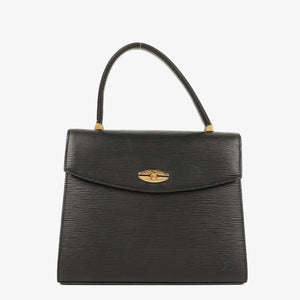Louis Vuitton Malesherbes Black Epi Leather Handbag