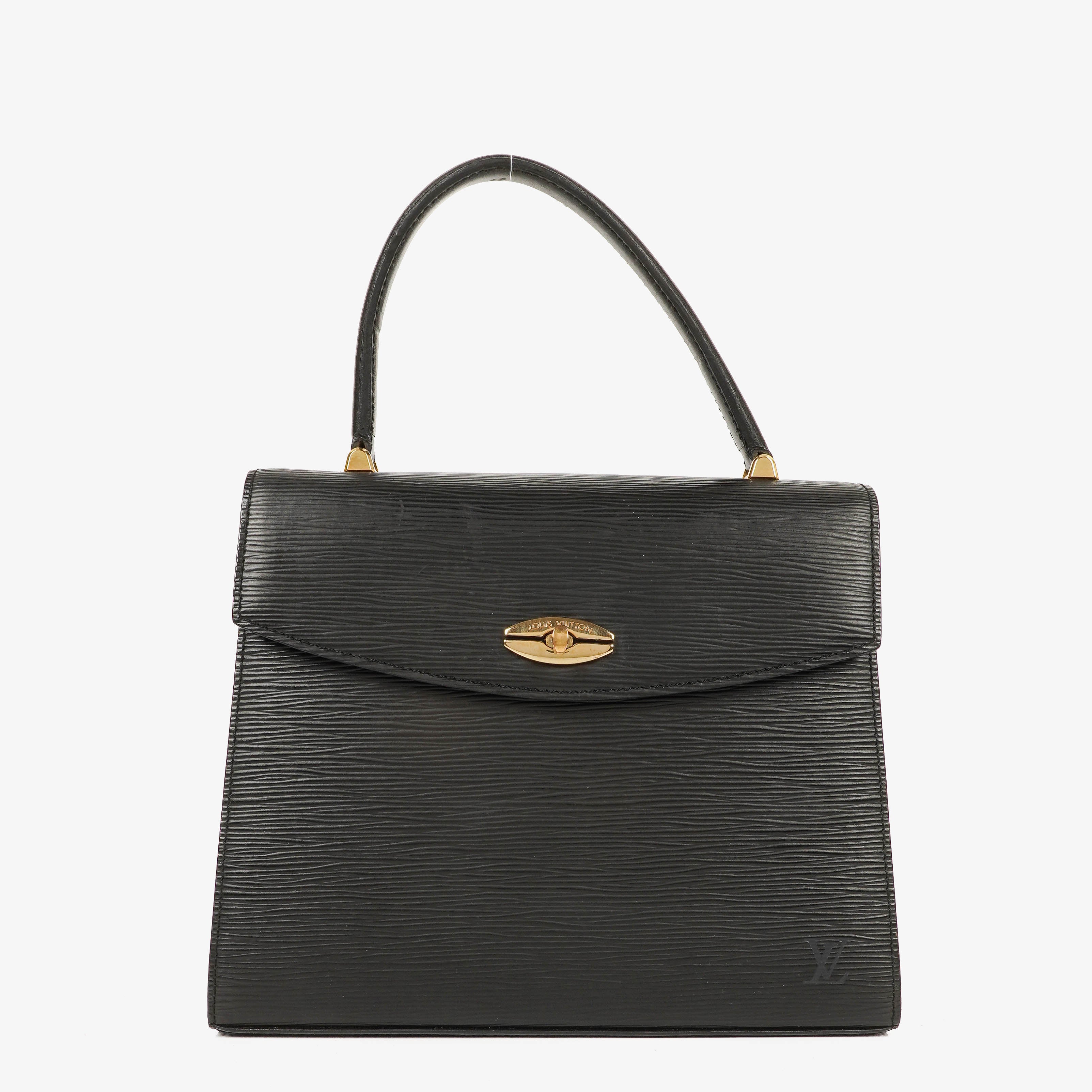 Louis Vuitton Malesherbes Black Epi Leather Handbag