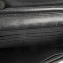 Chanel Black Patent Leather Quilted Wallet On Chain Bag
