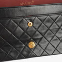 Chanel Medium Vintage Classic Double Flap Bag in Quilted Black Lambskin With 24K Gold-Plated Hardware