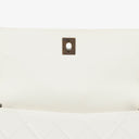 Chanel White Quilted Lambskin Plastic Hardware Shouder Bag
