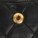 Chanel Medium Vintage Classic Double Flap Bag in Quilted Black Lambskin With 24K Gold-Plated Hardware