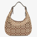 Coach Beige/Brown Signature Hobo Bag