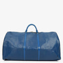 Louis Vuitton Keepall 60 Blue EPI Leather Travel Bag