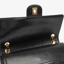 Chanel Medium Vintage Classic Double Flap Bag in Quilted Black Lambskin With 24K Gold-Plated Hardware