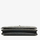 Chanel Black Patent Leather Quilted Wallet On Chain Bag