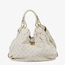 Louis Vuitton Mahina XL Leather White Monogram Shoulder Bag