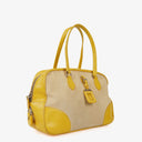 Prada Canapa Grezza Grezzo Sole Tote Bag