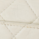 Chanel White Quilted Lambskin Plastic Hardware Shouder Bag