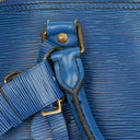 Louis Vuitton Keepall 60 Blue EPI Leather Travel Bag