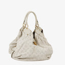 Louis Vuitton Mahina XL Leather White Monogram Shoulder Bag